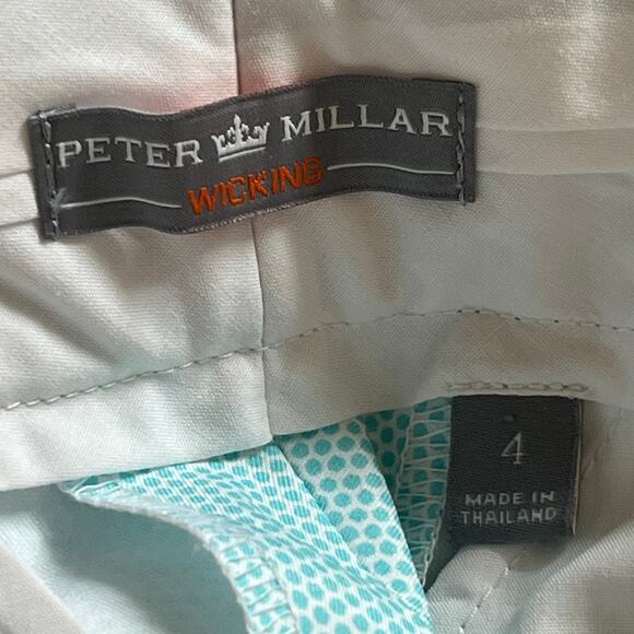 Peter Millar Women's Bermuda Golf Wicking Shorts sz 4 Dot Print - Picture 3 of 5